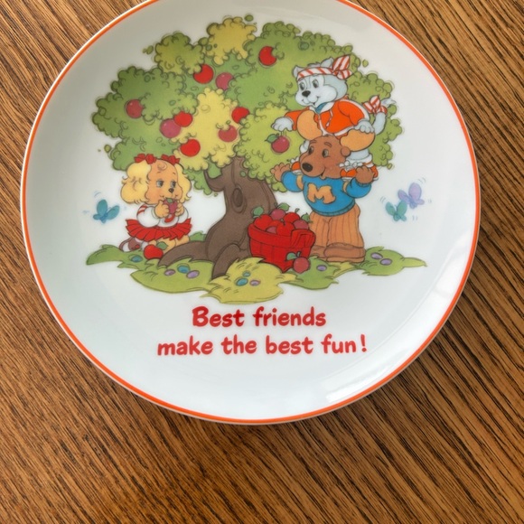 Plate Get Along Gang vintage porcelain 6 1/2” lasting memories - Picture 4 of 4